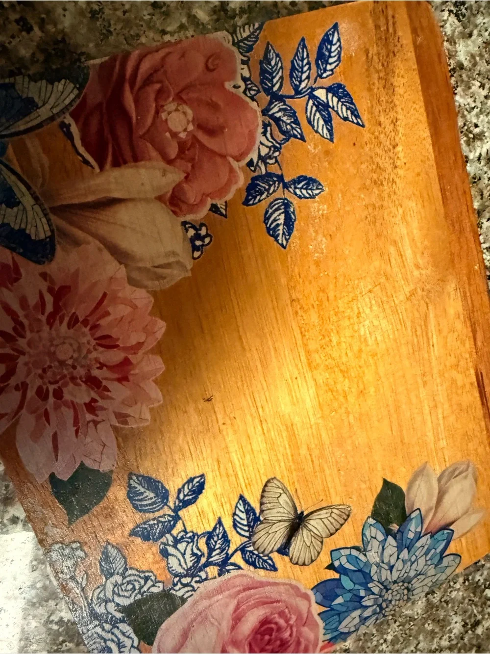 Dolly Parton Floral Wall Decor - I Will Always Love You, wood cutting Board
